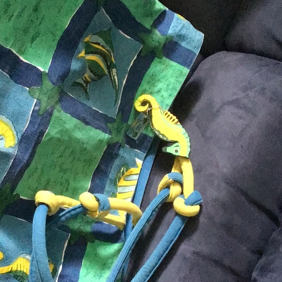 Beach bag, sun and sand, brightly colored, 19x15”. - Picture 3 of 3